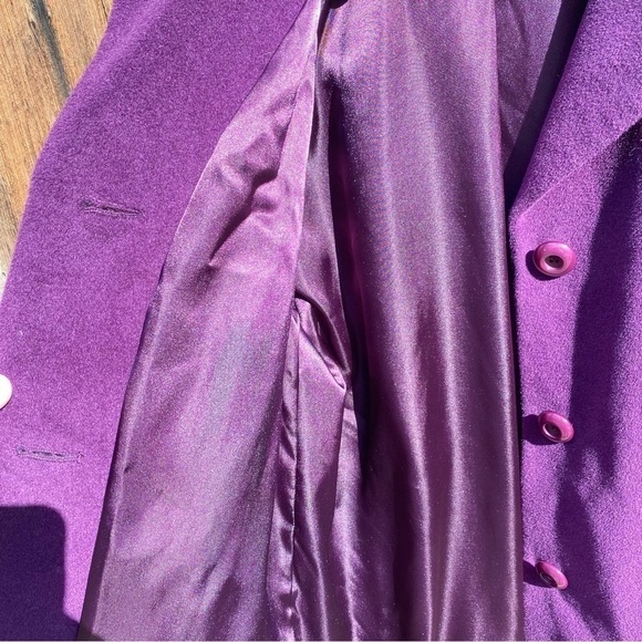 NWT Pendleton Wool Angora Career Compliments Coat; Mid Length; Deep Purple - Picture 10 of 13